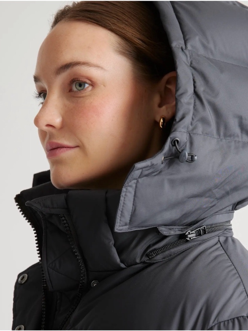 Quince Medium Black Responsible Down Puffer Jacket READ - Picture 2 of 9